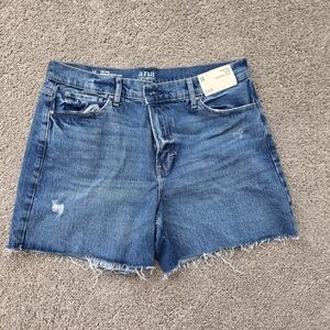 a.n.a Women's Distressed Blue Jean Shorts